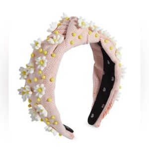 Lele Sadoughi Petunia Embellished Knot Headband